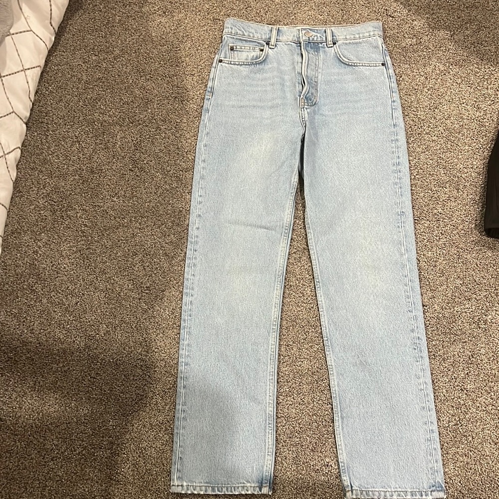 straight leg jeans